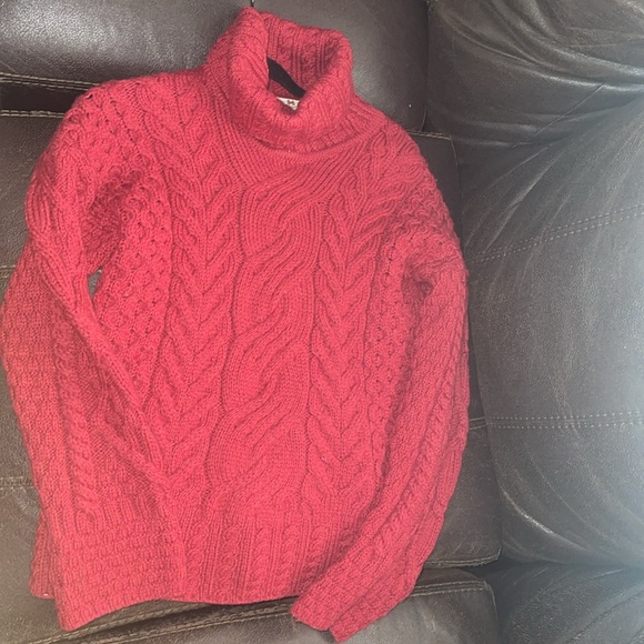 Carriage Donn NWOT 100% Merino Wool Cable Knit Roll Neck Jumper Gorgeous! - Picture 3 of 8